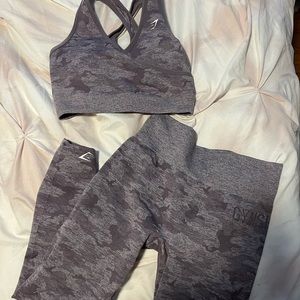 GYMSHARK SET Adapt Seamless Camo (Purple)